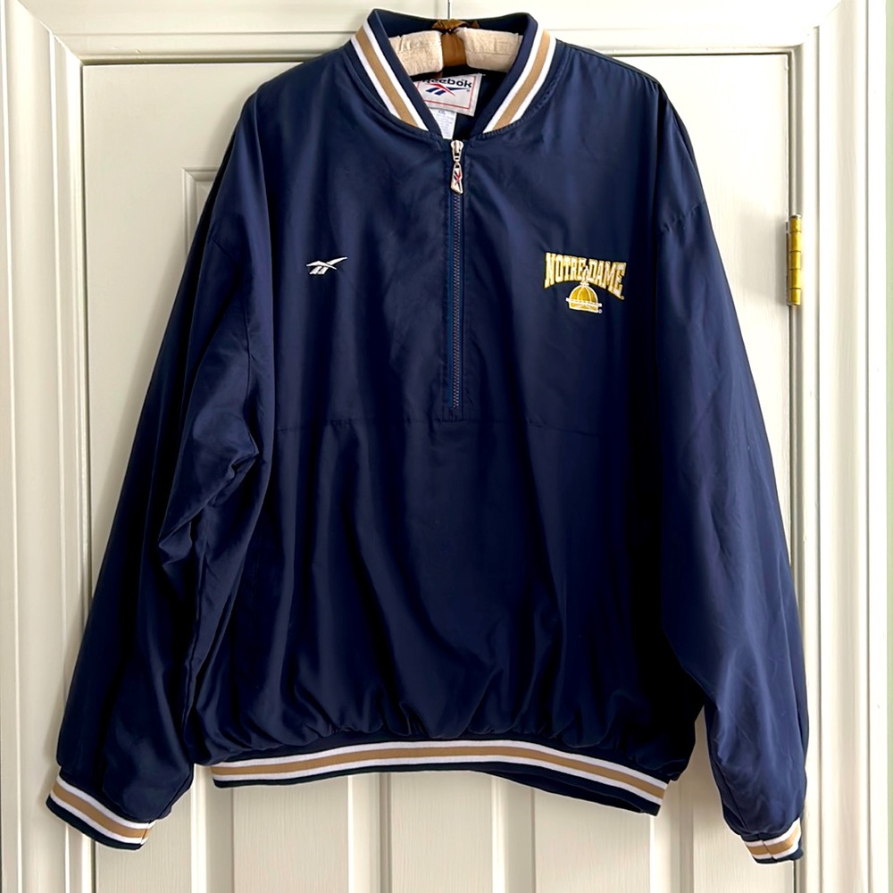 Vintage Notre Dame Fighting Irish Reebok Jacket